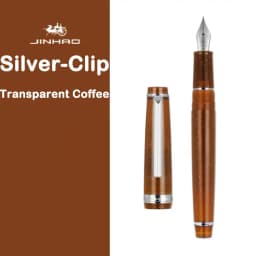 Jinhao 82 Fountain Pen Silver Clip EF/F/M Fine Nib Acrylic Ink Pen Luxury Writing Pen Stationery Business Office School Supplies