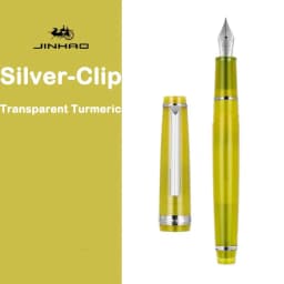 Jinhao 82 Fountain Pen Silver Clip EF/F/M Fine Nib Acrylic Ink Pen Luxury Writing Pen Stationery Business Office School Supplies