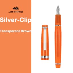 Jinhao 82 Fountain Pen Silver Clip EF/F/M Fine Nib Acrylic Ink Pen Luxury Writing Pen Stationery Business Office School Supplies