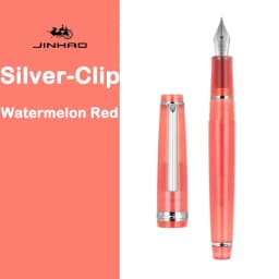 Jinhao 82 Fountain Pen Silver Clip EF/F/M Fine Nib Acrylic Ink Pen Luxury Writing Pen Stationery Business Office School Supplies