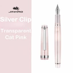 Jinhao 82 Fountain Pen Silver Clip EF/F/M Fine Nib Acrylic Ink Pen Luxury Writing Pen Stationery Business Office School Supplies