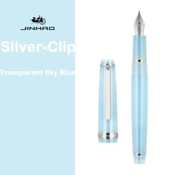 Jinhao 82 Fountain Pen Silver Clip EF/F/M Fine Nib Acrylic Ink Pen Luxury Writing Pen Stationery Business Office School Supplies