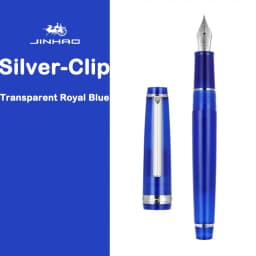 Jinhao 82 Fountain Pen Silver Clip EF/F/M Fine Nib Acrylic Ink Pen Luxury Writing Pen Stationery Business Office School Supplies