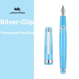 Jinhao 82 Fountain Pen Silver Clip EF/F/M Fine Nib Acrylic Ink Pen Luxury Writing Pen Stationery Business Office School Supplies