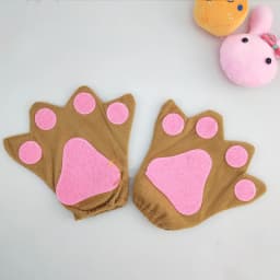 Little Monkey Headband Cosplay Kawaii Animal Halloween Party Costumes Accessories Brown Bear Ears Headband Tie Tail Skirt