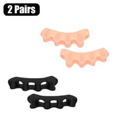 Toe Separators Doctor Recommended Correct Foot and Bunion Pain,Plantar Fasciitis Toe Straightener to Improve Functional Mobility