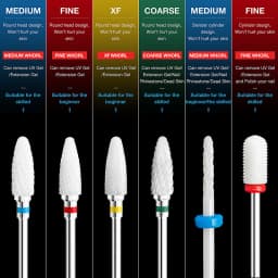 1pcs Ceramic Milling Cutter Nail Drill Bits Electric Manicure Drills Pedicure Mill Bits Machine Files Nail Art accessories Tool