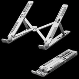 Aluminum Alloy Laptop Holder Stand Adjustable Foldable Portable for Notebook Computer Bracket Lifting Cooling Holder Non-slip