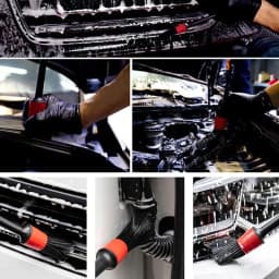 5Pcs Car Cleaning Brush Kit Auto Detail Brushes Dust Brushes For Car Interior Detailing Brush Set Wheel Rims Clean Brush Tools