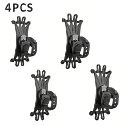 360 Rotatable Mobile Phone Bicycle Motorcycle Holder Bike Safe Bracket Silicone Support Silicone Pull Type For All Phone Stand