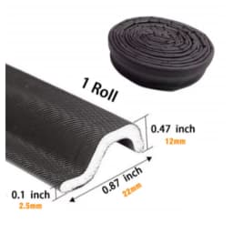 New 40M Acustic Foam Window Sealing Strip for Casement Window Seal Soundproof Foam S Weather Stripping Door Seal Gap Filler Tape