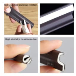 New 40M Acustic Foam Window Sealing Strip for Casement Window Seal Soundproof Foam S Weather Stripping Door Seal Gap Filler Tape