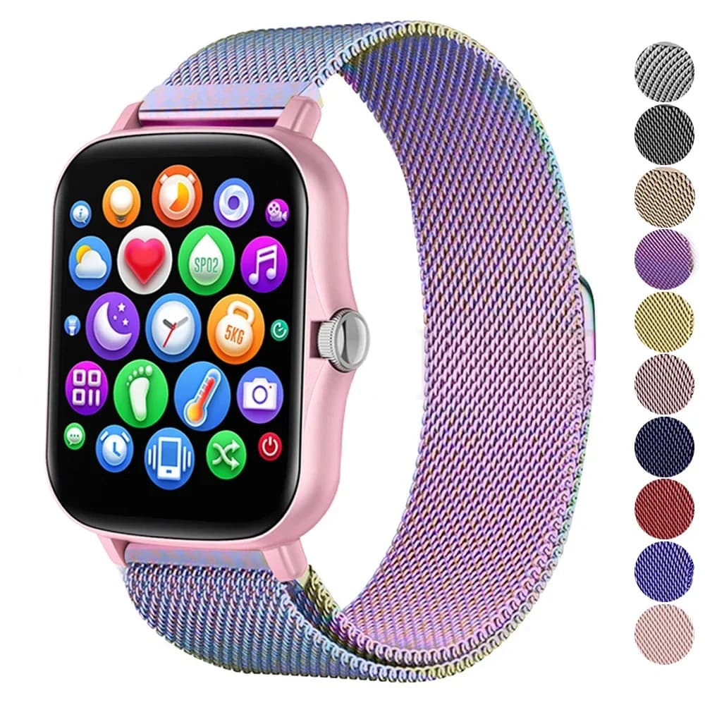 20mm strap For Amazfit GTS 4/3/2e/Mini/stratos 3/2 Metal Magnetic loop 22mm watch Bracelet Amazfit Gtr 4/3/pro/2e/bip-u-s-lite