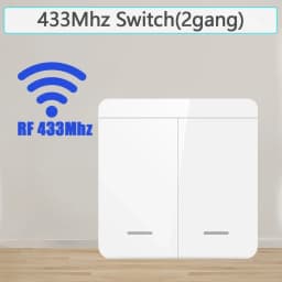 Wireless Light Wall Switch Relay Receiver RF 433Mhz 1/2/3Gang Panel Switch Remote Control Interruptor for LED Lamp 10A 110V 220V