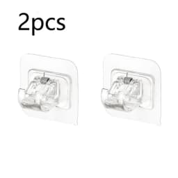 Set of 2/4/8 Self Adhesive Hooks Punch-free Curtain Rod Clip Hook Window Curtains Wall Hanging Holder Household Clamp Fixed Clip