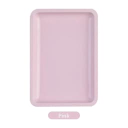 Stainless Steel Cosmetic Storage Tray Manicure Nail Art Plate Tweezers Clippers Pen Container Square False Nails Dish Tools