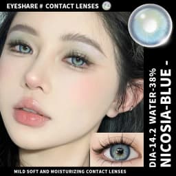 EYESHARE NEW 1pair Gray Contact Lens for Eyes Hybrid Natural Colorful Lenses 14.2mm Colorful Eyes Lenses Cosmetic Yearly Use