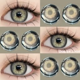 EYESHARE NEW 1pair Gray Contact Lens for Eyes Hybrid Natural Colorful Lenses 14.2mm Colorful Eyes Lenses Cosmetic Yearly Use