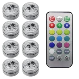 Wireless Adhesive LED Car Interior Ambient Light Remote Control Decor Auto Roof Foot Atmosphere Lamp Bicycle Tail Light