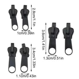 3 Sizes Universal Instant Fix Zipper Repair Kit Replacement Zip Slider Teeth Rescue Sewing Clothes Bag Zippers Tool Accessories