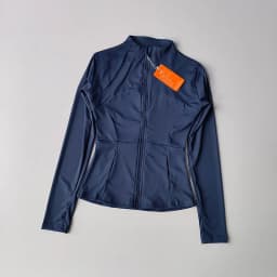 Outdoor Sports Long Sleeved Women Slim Yoga Clothes Quick Dry Zipper Cardigan Stand Up Collar Jacket Running Fitness Jacket Top