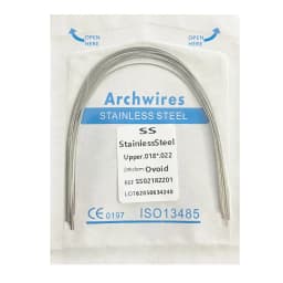 10pcs/pack Dental Arch Wires Orthodontic Super Elastic NITI Round Rectangle Archwire Lower/Upper 012/014/016/018/020/16x16/16x22
