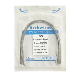 10pcs/pack Dental Arch Wires Orthodontic Super Elastic NITI Round Rectangle Archwire Lower/Upper 012/014/016/018/020/16x16/16x22