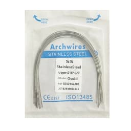 10pcs/pack Dental Arch Wires Orthodontic Super Elastic NITI Round Rectangle Archwire Lower/Upper 012/014/016/018/020/16x16/16x22