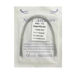 10pcs/pack Dental Arch Wires Orthodontic Super Elastic NITI Round Rectangle Archwire Lower/Upper 012/014/016/018/020/16x16/16x22
