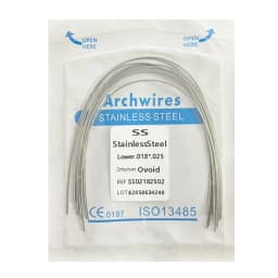 10pcs/pack Dental Arch Wires Orthodontic Super Elastic NITI Round Rectangle Archwire Lower/Upper 012/014/016/018/020/16x16/16x22