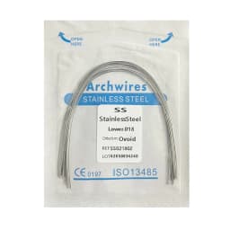 10pcs/pack Dental Arch Wires Orthodontic Super Elastic NITI Round Rectangle Archwire Lower/Upper 012/014/016/018/020/16x16/16x22