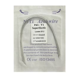 10pcs/pack Dental Arch Wires Orthodontic Super Elastic NITI Round Rectangle Archwire Lower/Upper 012/014/016/018/020/16x16/16x22