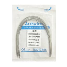 10pcs/pack Dental Arch Wires Orthodontic Super Elastic NITI Round Rectangle Archwire Lower/Upper 012/014/016/018/020/16x16/16x22