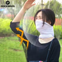 ROCKBROS Quick-Dry Cycling Face Mask Scarf Sun Protection Cycling Headwear Outdoor Sports Face Cover Breathable Bicycle Bandana