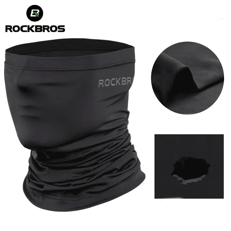 ROCKBROS Quick-Dry Cycling Face Mask Scarf Sun Protection Cycling Headwear Outdoor Sports Face Cover Breathable Bicycle Bandana
