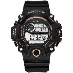 Fashion Men's Watch Sports Electronic Wristwatch Large Dial Multifunctional Waterproof Luminous Alarm Kids Male's Military Watch