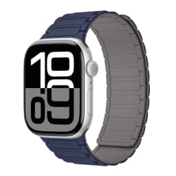Magnetic Loop Strap for Apple Watch Bands 46mm 44mm 40mm 45mm 41mm 42mm Silicone Bracelet iWatch Series 12 11 10 9 SE Ultra 4 3