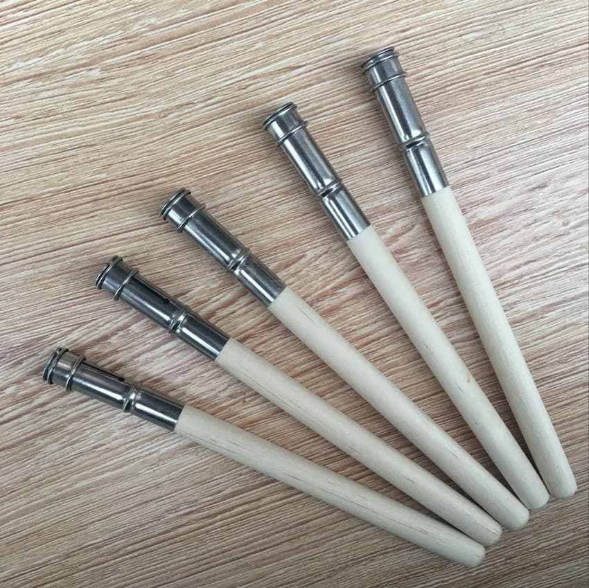 5Pcs Pencil Painting Extender Adjustable Wooden Lengthener Holder Drawing Tool