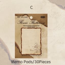 30pcs Retro Special Shape Note Paper DIY Scrapbooking Supplies Pack Decor Junk Journal Collage Album Material Paper Craft