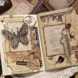 30pcs Retro Special Shape Note Paper DIY Scrapbooking Supplies Pack Decor Junk Journal Collage Album Material Paper Craft
