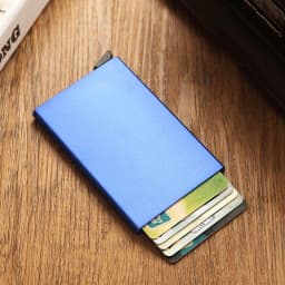 Rfid Smart Wallet Credit Card Holder Metal Thin Slim Men Women Wallet Pop Up Minimalist Small Cardholder Vallet Wallets for Men