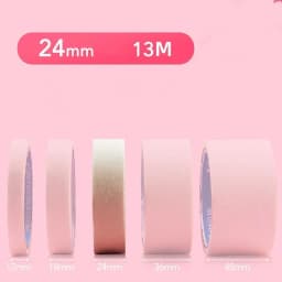 13M White Masking Tape 10mm-50mm Single Side Tape Oil Painting Art Painting Tape Watercolor Painting Tool Car Paintin