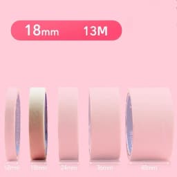 13M White Masking Tape 10mm-50mm Single Side Tape Oil Painting Art Painting Tape Watercolor Painting Tool Car Paintin