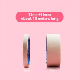 13M White Masking Tape 10mm-50mm Single Side Tape Oil Painting Art Painting Tape Watercolor Painting Tool Car Paintin