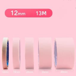 13M White Masking Tape 10mm-50mm Single Side Tape Oil Painting Art Painting Tape Watercolor Painting Tool Car Paintin