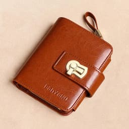 Fashion Women's Wallet Small Zipper Card Holder Coin Bag Large Capacity Cowhide Genuine Leather Purse for Girls Birthday Gifts