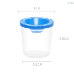 Multifunctional Pen Washing Bucket Watercolor Paint Painted Art Pen Washing Cup Plastic Transparent Painting Pen Washing Cup