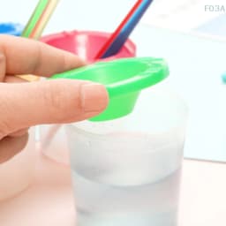Multifunctional Pen Washing Bucket Watercolor Paint Painted Art Pen Washing Cup Plastic Transparent Painting Pen Washing Cup