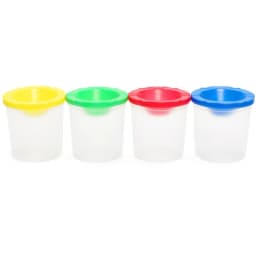Multifunctional Pen Washing Bucket Watercolor Paint Painted Art Pen Washing Cup Plastic Transparent Painting Pen Washing Cup