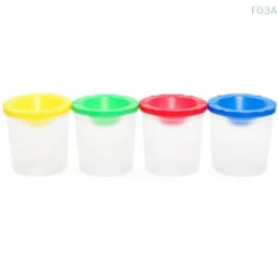 Multifunctional Pen Washing Bucket Watercolor Paint Painted Art Pen Washing Cup Plastic Transparent Painting Pen Washing Cup